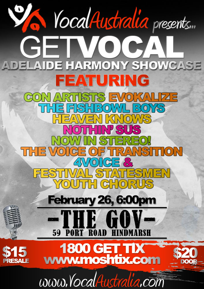 GET VOCAL: Adelaide Harmony Showcase